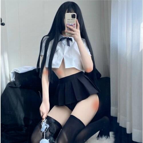 School Student Uniform Sexy Costumes Women School Girl Costume Sexy Japanese Anime Babydoll Schoolgirl Cosplay Teacher Suit