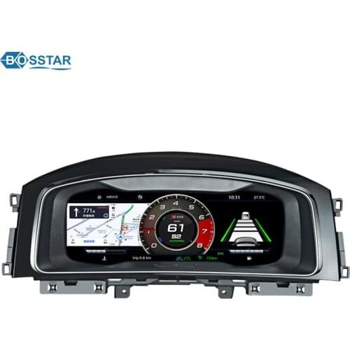 Linux System 12.3 inch digital LCD dashboard panel car instrument panel cluster speedometer For VW series Car auto meter
