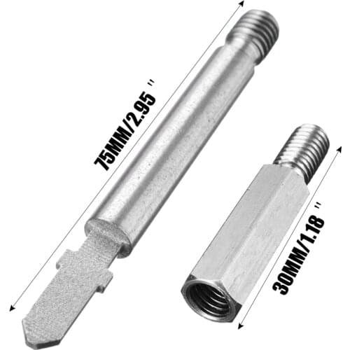 Stainless Steel Percussion Body Massage Tip Extension Rod for Jigsaw Massager Bit Set 30mm/75mm