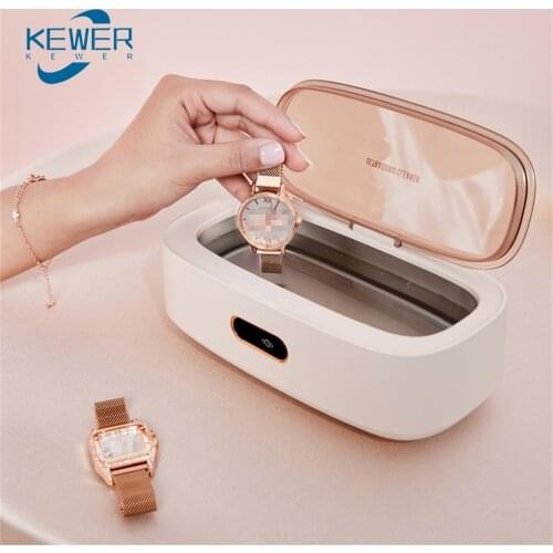 Household Ultrasonic Cleaner Glasses Necklace Makeup Brush Cleaning Watch Denture Wash Machine Ultrasonic Sterilization Machine