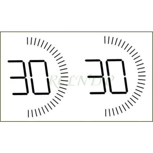 Waterproof Temporary Tattoo Sticker Number 30 Mark Geometric Pattern Element Tatto Flash Tatoo Fake Tattoos Art for Men Women