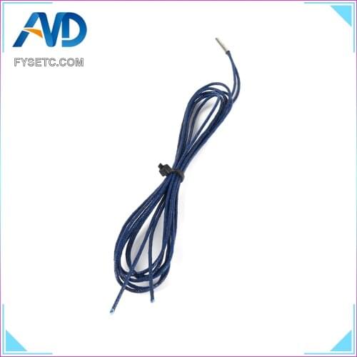 5PCS PT1000 Probe 4mm * 30mm RTD 1m-wire Platinum Thermal Resistance Sensor 3D Printer Parts For E3D Volcano/ V6 Heater Block