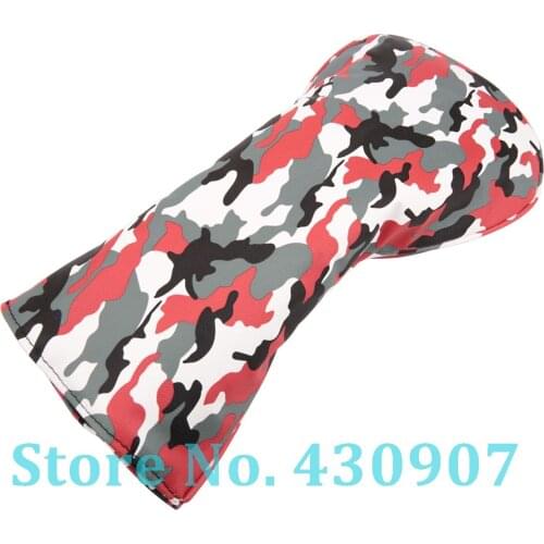 1pc Red Camouflage Golf Club Driver Head Cover Driver Cover 460CC Cover