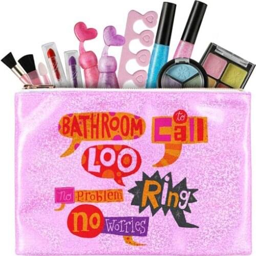 10pcs/pack 6.3" x 9" Glitter Sublimation Printing Cosmetics Canvas Makeup Bag