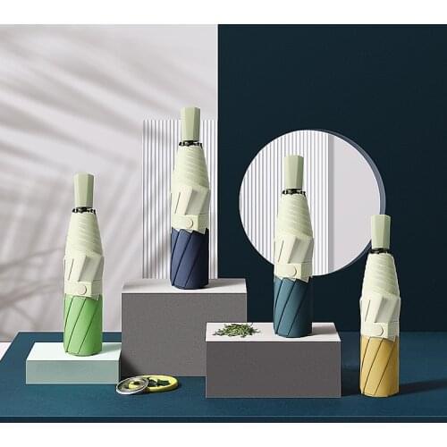 8 Ribs Mini Umbrella Rain Women Paraguas Sun Umbrella Windproof Light Folding Portable Umbrellas for Girl Men Children parasol