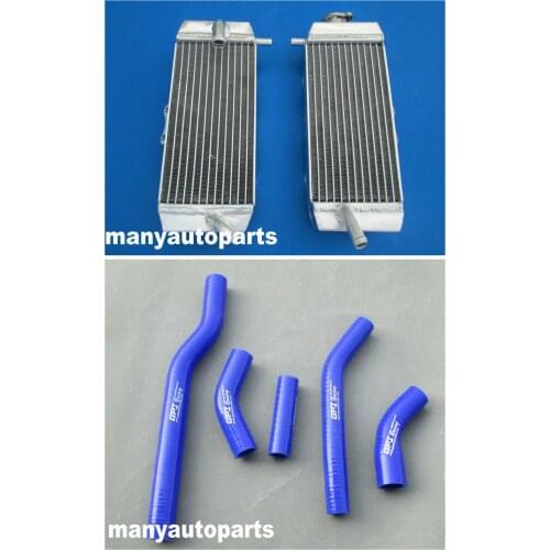 FOR YAMAHA YZF250 YZ250F YZ 250 F 2006 06 aluminium radiator and blue hose NEW