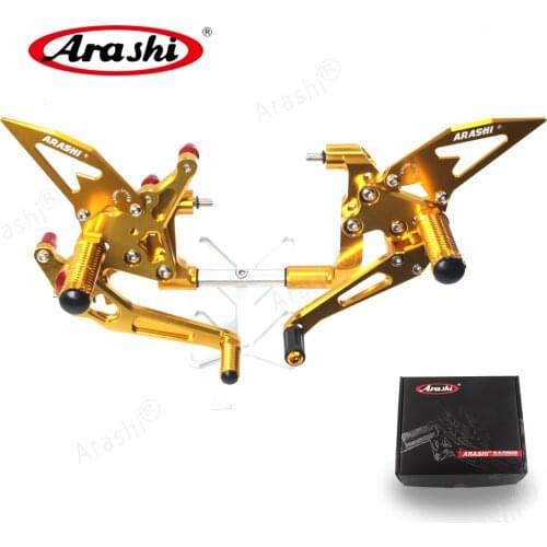 Arashi 1 Set For DUCATI 1199R 1199S 2012 2013 2014 2015 2016 2017 CNC Rider Adjustable Footrest Foot Pegs Rear Foot Rest