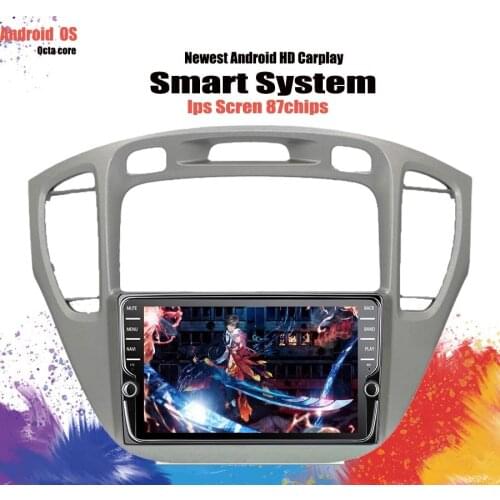 8 Inch Android 10 Car Navigation GPS For Toyota Highlander 2000-2007 Multimedia Player WIFI DSP BT SWC Radio 2Din No DVD Player