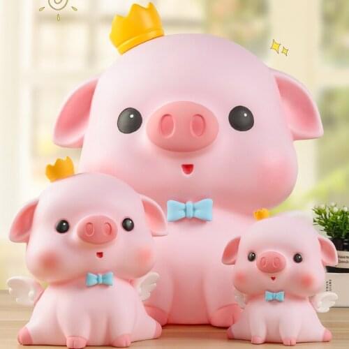 Large Coin Money Box Bank Secret Children Toy Cute Ornament Pig Piggy Bank Paper Money Hidden Safe Spaarpot Home Decor DG50MB
