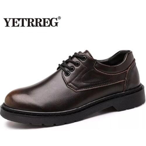 Brand Mens Oxford Shoes High Quality Genuine Leather Mens Shoes Fashion Breathable Men Casual Shoes Waterproof Flat Work Shoes
