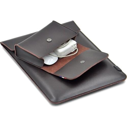 Laptop Sleeve Case for MacBook Pro 13 A2338 M1 A2337 A2159 A2289 PU Leather Laptop Carry Sleeve for MacBook Pro 16 Case A2141