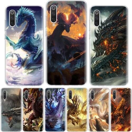 Cartoon dragon Phone Case For Xiaomi Redmi Note 10 9 9S 8 8T 7 6 5 9C 9A 8A 7A 6A 5A Pro S2 K20 K30 Coque