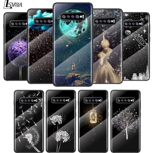 Black White Art Matte For Samsung Galaxy S21 Ultra Plus 5G M51 M31 M21 Tempered Glass Cover Shell Luxury Phone Case