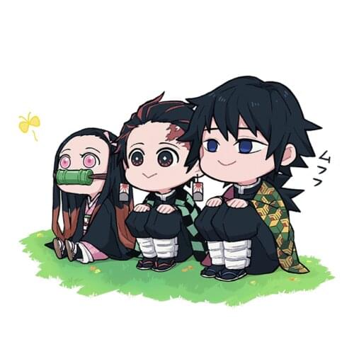 Demon Killer nezuko Camado color car stickers for Volkswagen BMW E46 E90 Passat B6 sticker