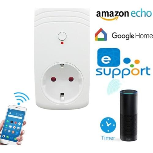 European standard WIFI Socket Remote control Timing switch Alexa Google home European regulation Korea