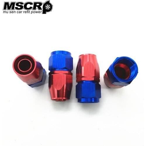 AN10-0 0 Degree Aluminum Oil Cooler Hose Fitting Swivel Hose End Fitting Adapter Oil Fuel Line MSCRP-YX01284
