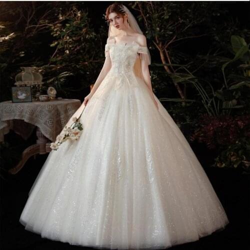 HPYFNSH Sleeveless Wedding Dresses