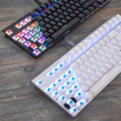 Motospeed CK101 E-sports Gaming Mechanical Keyboards Ergonomic Lightweight Design RGB Backlit Multimedia for Laptop PC
