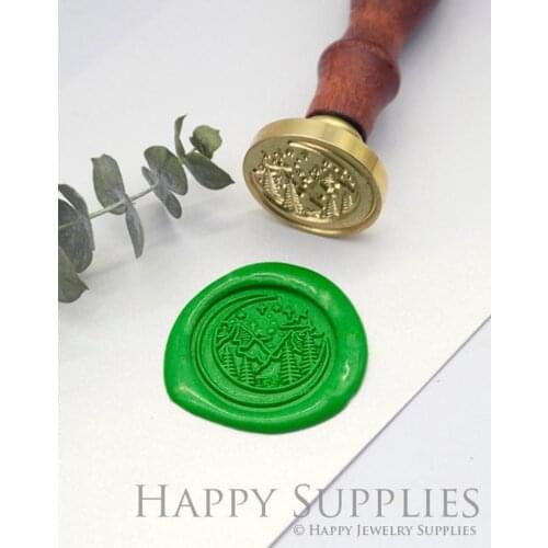 Mountain Forest in the Moon Metal Stamp Wedding Wax Seal Stamp Sealing Wax Stamp