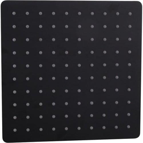 Ultra-thin Matte Black Shower Head 8/10/12 Inch Stainless Steel Black Finishing Bathroom Shower Heads Accessories Ceiling Mount