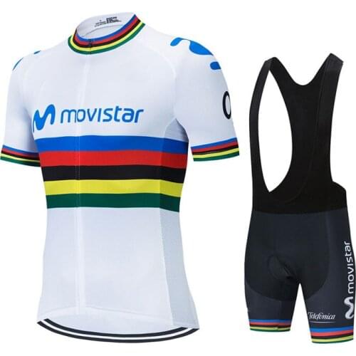 2022 New New World Champion Team Mens Short Sleeve Bike Clothes Breathable Bib Shorts Cycling Clothing MTB Maillots Ropa Cicli