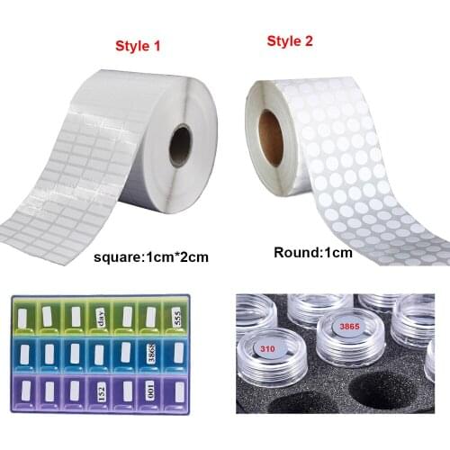 New square round Label Stickers for diamond embroidery storage accessories Diamond Classification Storage Distinguish box tools