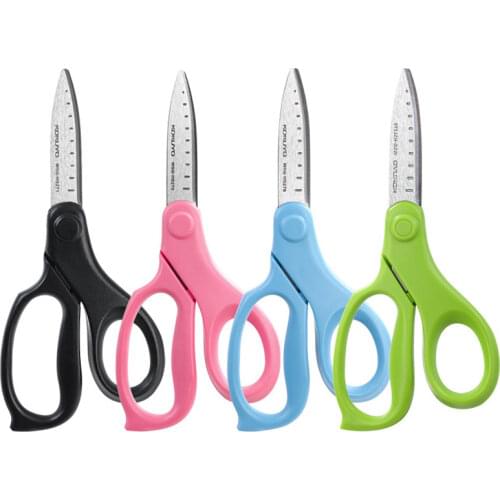 Small School Student Blunt Tip Kids Craft Scissors Sharp Stainless Steel Blades Safety Soft Grip Handles Children Cutting Paper