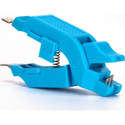 Portable 9.5cm Blue ABS Stainless Steel Boat Fishing Line Spring Pliers Clamp Boat Fishing Line