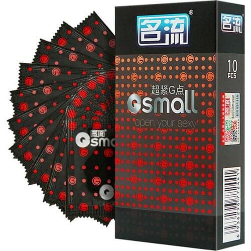 10 Pieces 45mm Small Size Condoms Penis G-Spot Stimulation Thin Condoms for Men Adult Oral Sex Condom Sex Toys Slim Sex Products