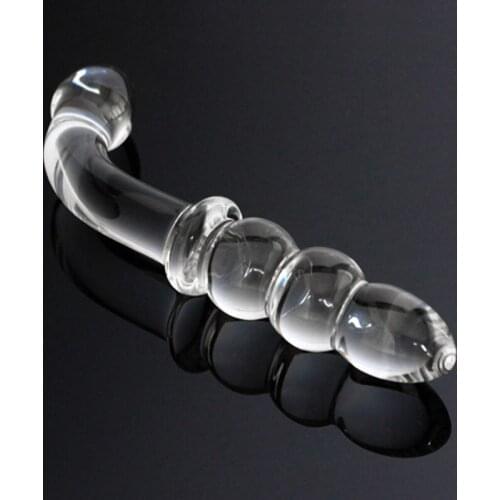 Sex Products G-Spot Crystal Penis Pyrex Glass Dildos Anal Beads Masturbator for Women Adult Sex Toys