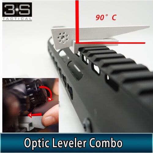 Tactical Arisaka Defense Optic Leveler Combo Aluminum Hunting Rifle Scope Mount Leveling Adjust Accessories Fit Picatinny 20mm
