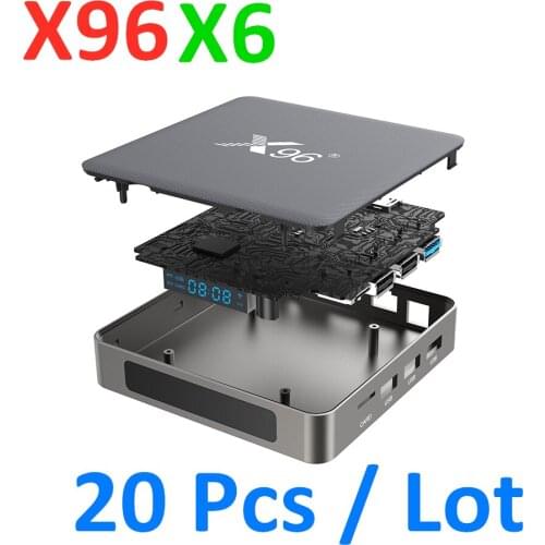 20 Pcs Lot Fast Free Shipping X96 X6 Android 11.0 Tv Box Smart Media Player X96X6 Set Top Box
