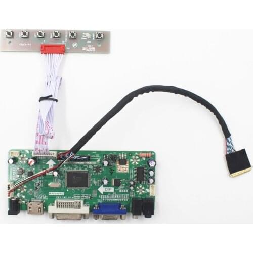 VGA DVI AUIDIO HDMI-compatible LCD Controller Board Kit for 15.6 inch 1920X1080 B156HW02 V0 V1 V3 V5 display control board DIY