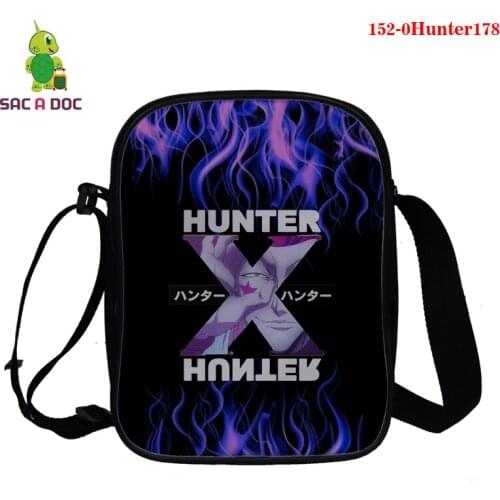 Funny 3D Printing Anime HUNTERxHUNTER Print Women Men Messenger Bags Brand Design Mini Crossbody Bag Casual Girls Boys Bookbags