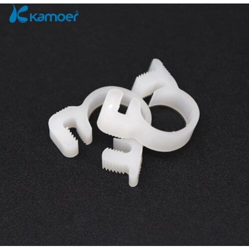 Kamoer Hose Clamp Plastic Water Pipe Clamp with Poweful Version 8 Shaped Clip (10pcs/package) Tighten the Pipe