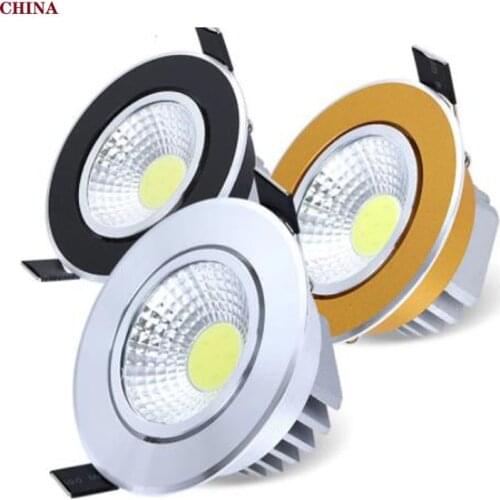 1 Pcs Super Bright Dimbare Led Downlight Licht Cob Plafond Spot Light 3 W 5 W 7 W 12 W plafond Inbouw Verlichting Binnenverlicht