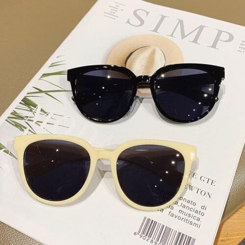 2021 Fashion Sunglasses Vintage Big Round Sun Glasses Female Oversized Shades Retro Jelly Color Pink Sunglass UV400