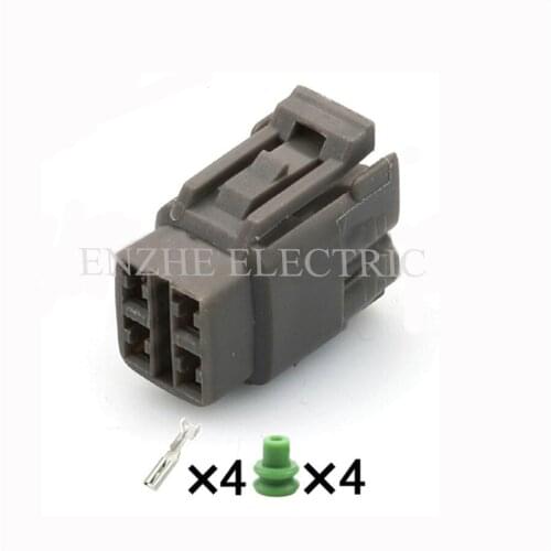 50set car female cable connector terminal 4 pin connector automotive Plug socket wire cable connector DJ7043B-2-21
