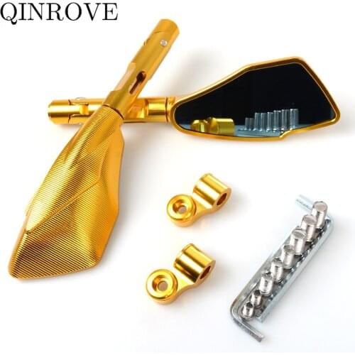 CNC Aluminum Motorcycle Rearview Mirror 8 10mm Side Mirror For Yamaha XSR 900 700 XSR400 Honda CB500X CB650R Kawasaki Z800 Z900