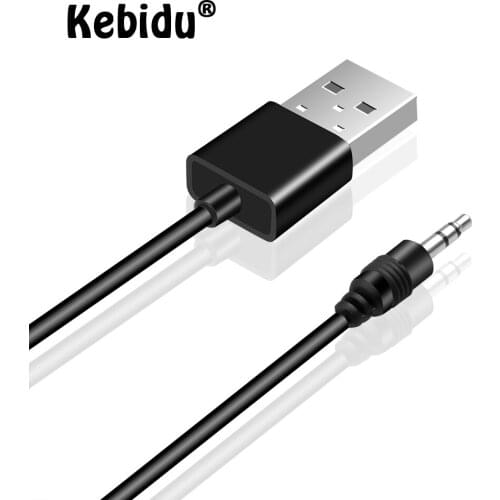 Kebidu Car Bluetooth Adapter Receiver Wireless Music 3.5mm AUX Jack Audio Receptor USB Mini Bluetooth for Auto Speaker Stereo