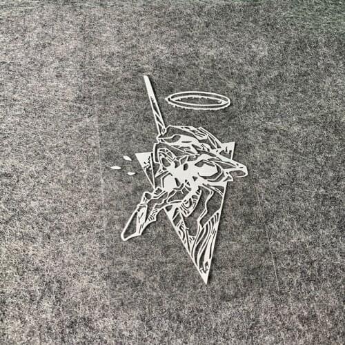 Car Decor Styling and Decals Racing Auto Window Tail Body Motorbike Laptop DIY Stickers for Classic Cartoon Anime EVA Fight