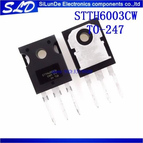 Free Shipping 20pcs/lot STTH6003CW TO-247 STTH6003 TO247 300V 60A New and original IN STOCK