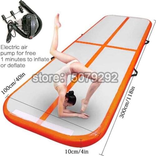 Big Discount Air Tumble Track With Pump 10ft Gymnastics Training Mat Home Use Air Floor Inflatable Air Track Outdoor Sport Gift