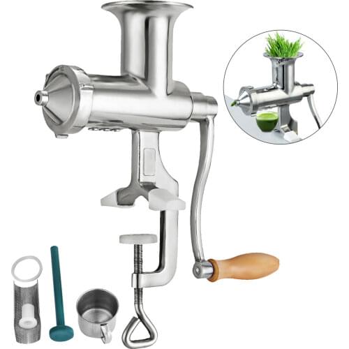 BL-30 Manual Juicer Extractor Wheatgrass Juicer - NEW - Stainless Steel - Durable