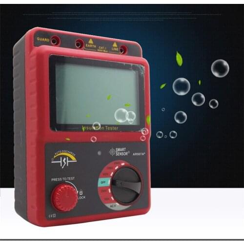 Digital Megameter 500V High Voltage Electronic Shake Meter 1000V2500V Insulation Resistance Tester AR907