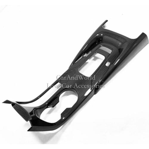 For 2019 2020 Toyota Corolla Central Control Gear Shift Cover Water Cup Molding Panel Trims Carbon Fibre Car-Styling Accessories