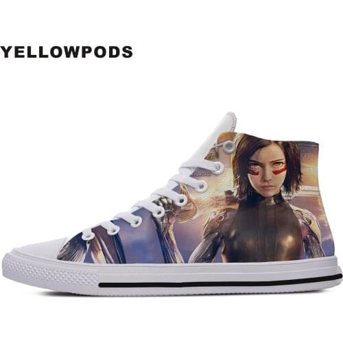 Customized Your Own Logo/Photo/Image Pattern New Alita Battle Angel Breathable Men Flats Shoes Fashion Brand Diy Your Shoes
