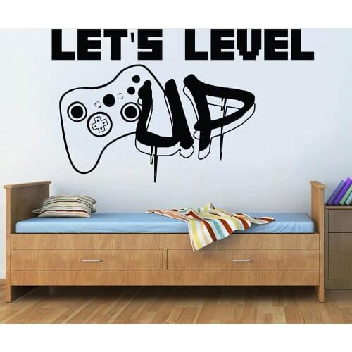 Gamer Controller Wall Decal Video Game Girl Boy Room Gifts Vinyl Wall Stickers Gamer Dad Life Bedroom Playroom Decor Mural C139