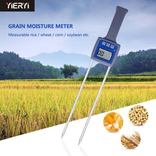 Yieryi TK100G Grain Moisture Meter Wheat Maize Soya Beans Paddy Rice Barley Moisture Tester