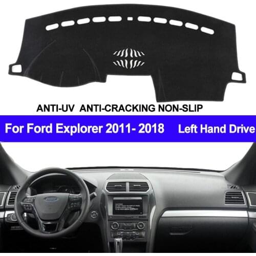TAIJS Car Dashboard Cover Dash Mat Dash Pad Carpet Dashmat Anti-UV For Ford Explorer 2011 2012 2013 2014 2015 2016 2017 2018